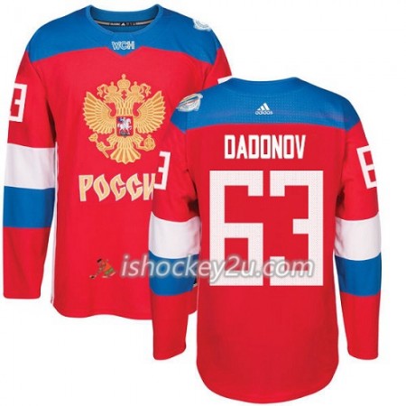 Rusland Trøje Evgenii Dadonov 63 2016 World Cup Rød Premier